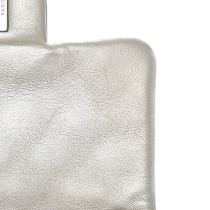 Chanel Metallic Lambskin Quilted Mini Square Flap Silver 9 of 9