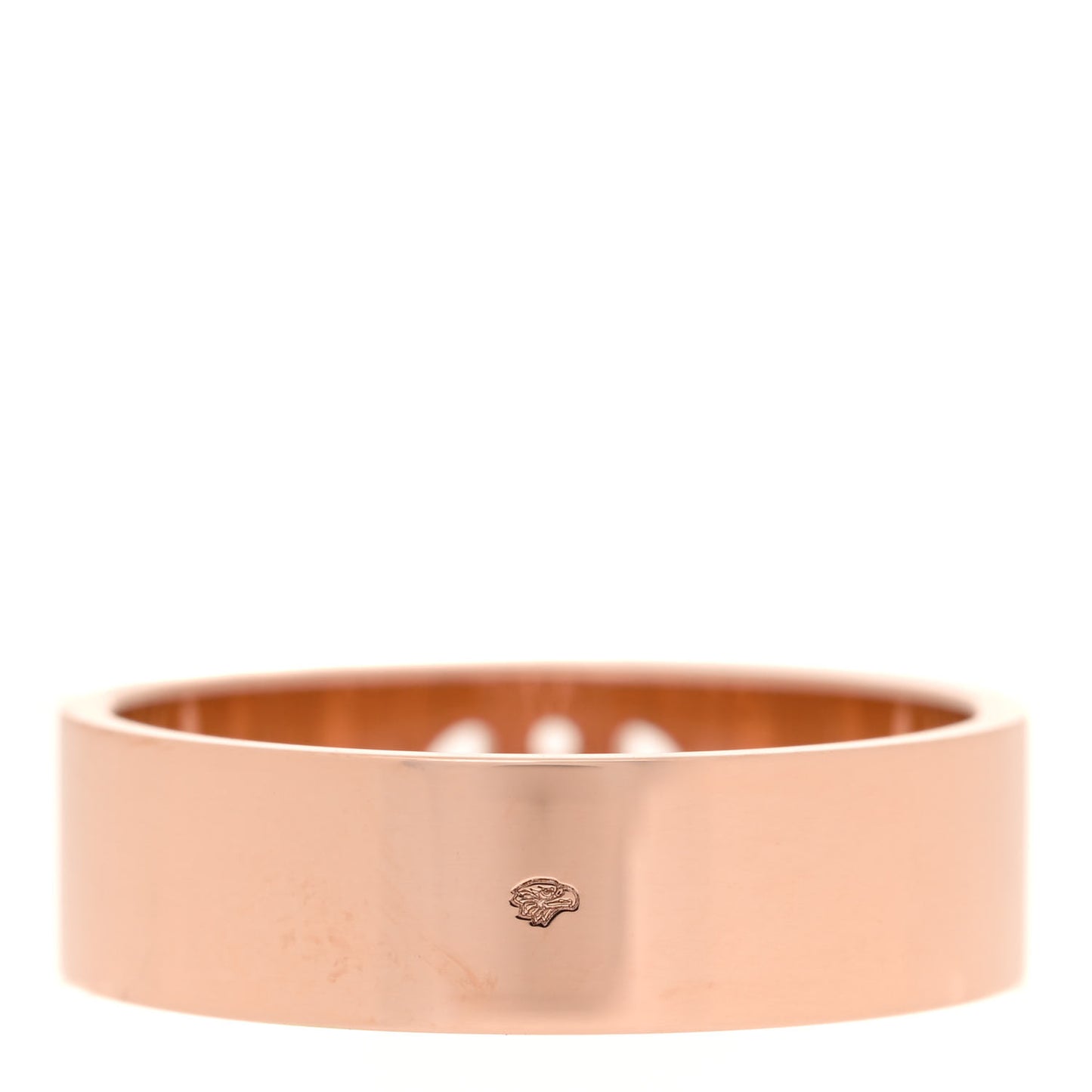 18K Rose Gold Diamond PM H D'Ancre Ring 55 7.25