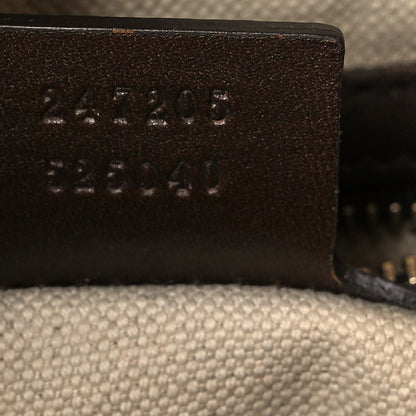 Gucci Monogram Vintage Web Medium Boston Dark Brown 7 of 14