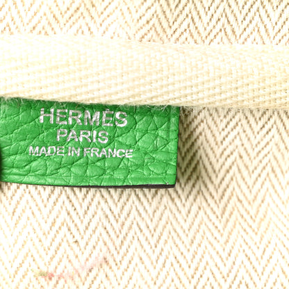 Hermes Taurillon Clemence Victoria II 35 Bambou 6 of 11