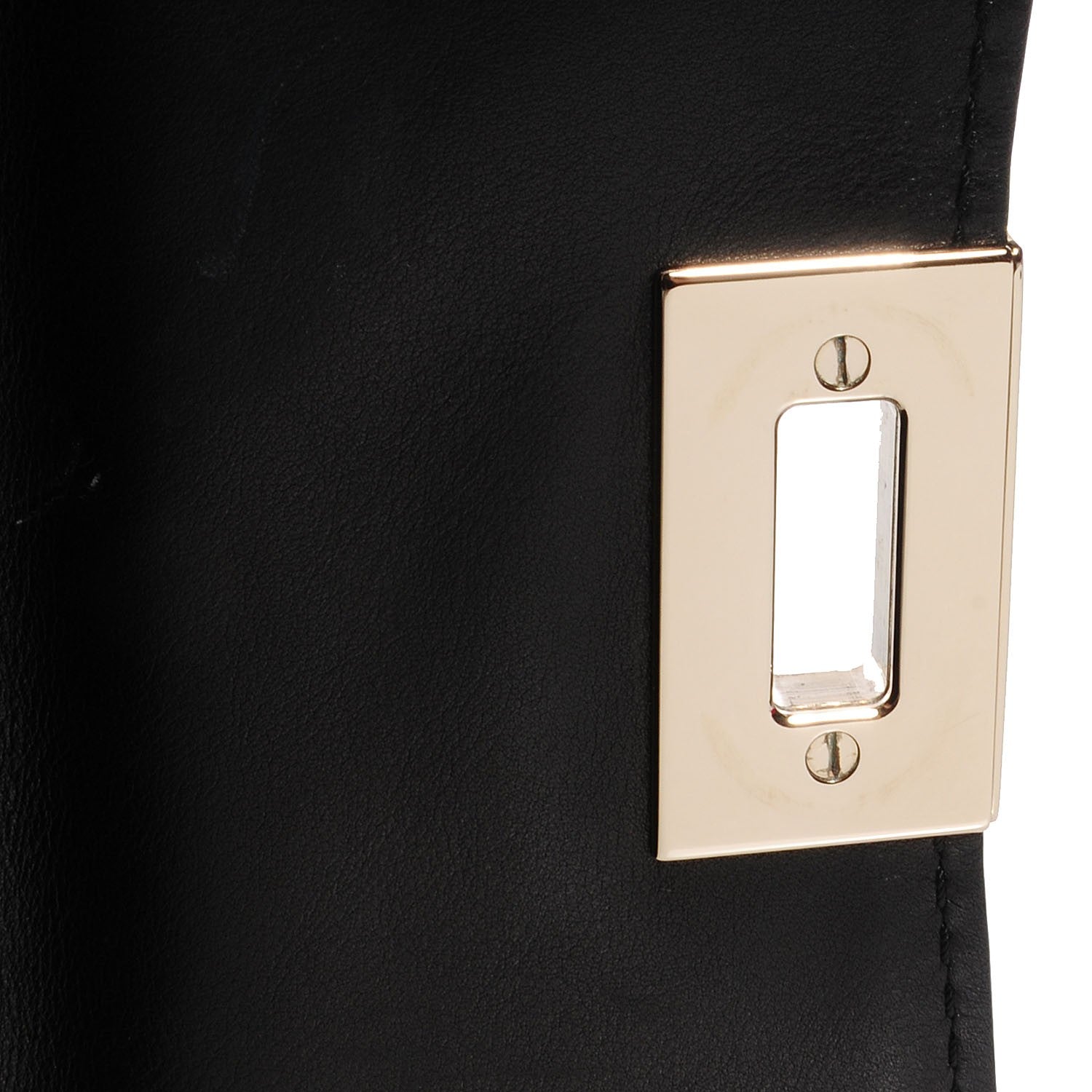 Valentino Garavani Vitello Large Rockstud Single Handle Flap Satchel Black 8 of 8