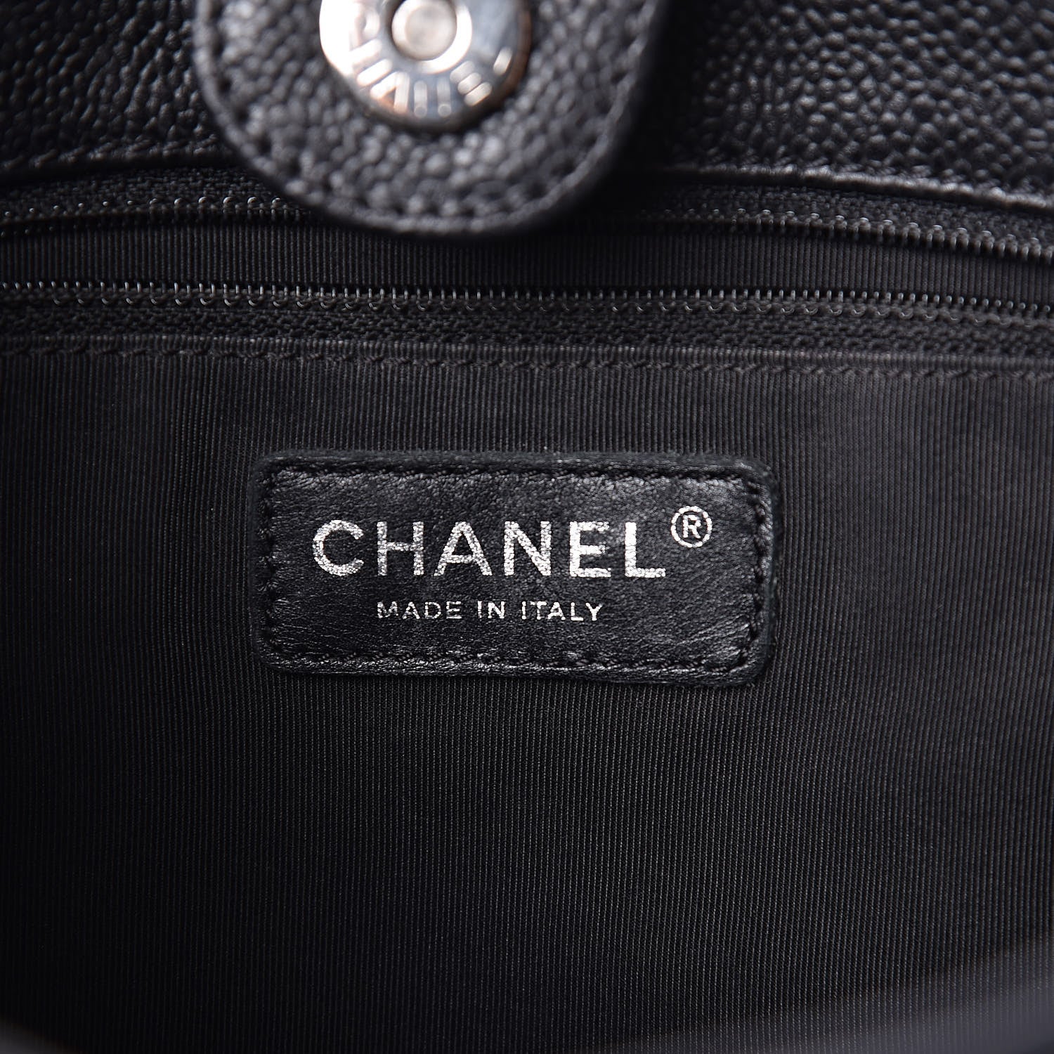 Chanel Caviar Quilted Petit Shopping Tote PST Black 6 of 11
