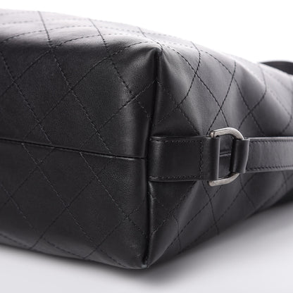 Chanel Calfskin Stitched Large Hobo Black 9 of 9