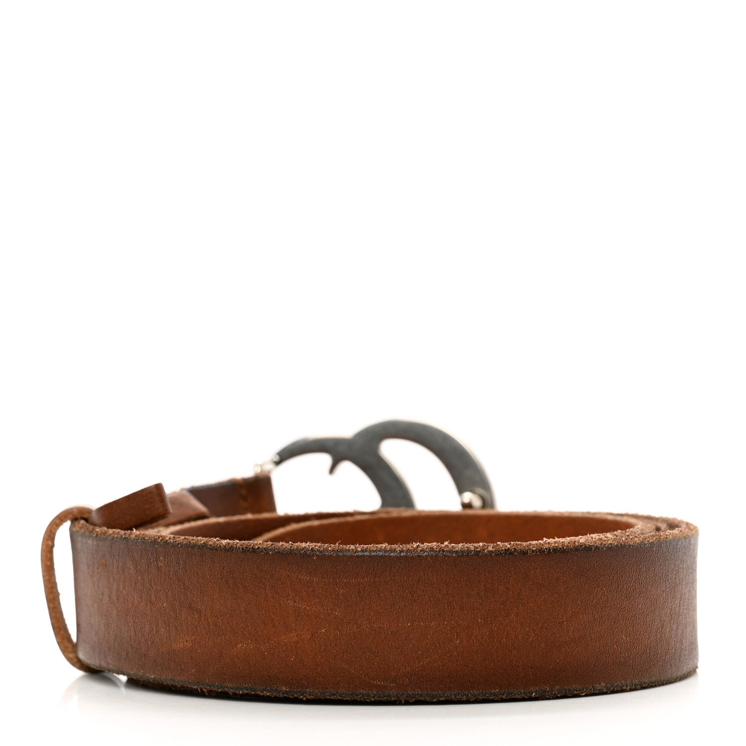 Gucci Cuoio Toscano Nickel Double Double G 30mm Belt 90 36 Cuir 2 of 6