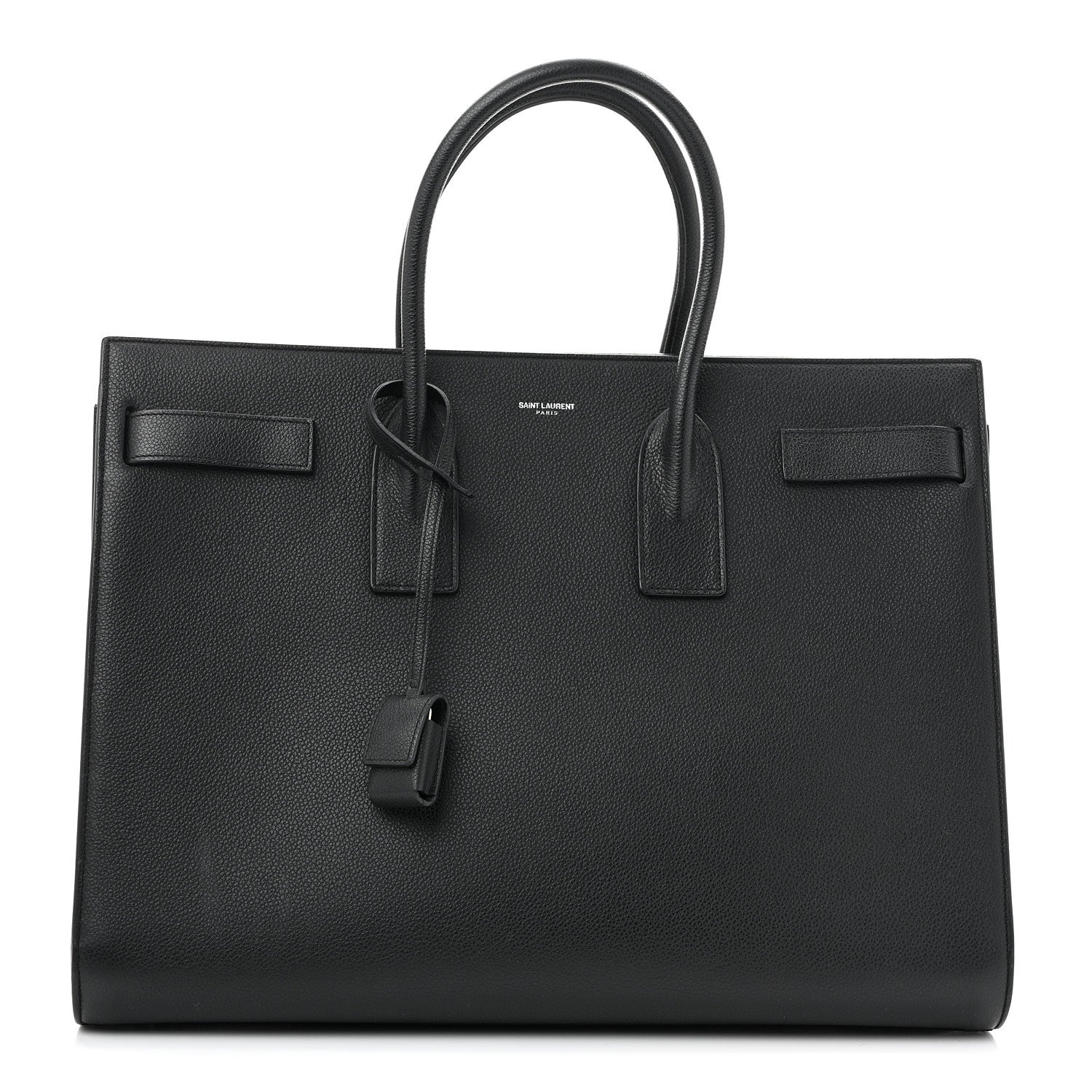 Saint Laurent Grained Calfskin Large Sac De Jour Carryall Black 1 of 15