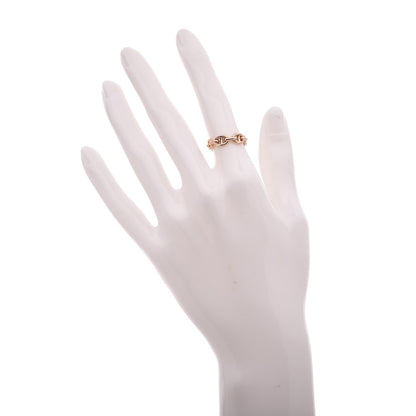 Hermes 18K Rose Gold PM Chaine D'Ancre Enchainee Ring 50 5.25 2 of 4