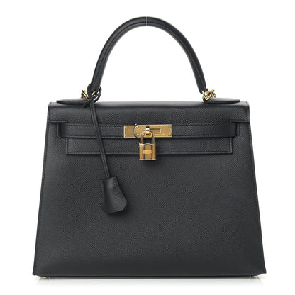 Hermes Epsom Kelly Sellier 28 Black 1 of 15