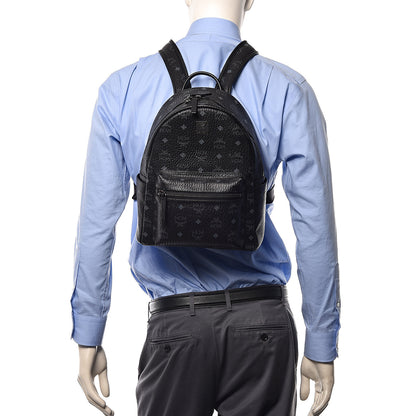 MCM Visetos Small Stark Backpack Black 2 of 10