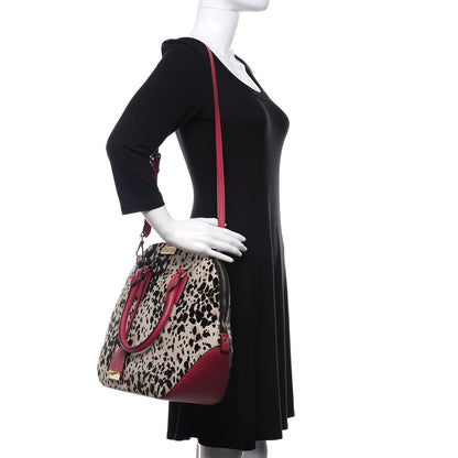 Burberry Heritage Grain Calf Hair Print Medium Orchard Bowling Bag Stone 3 of 12