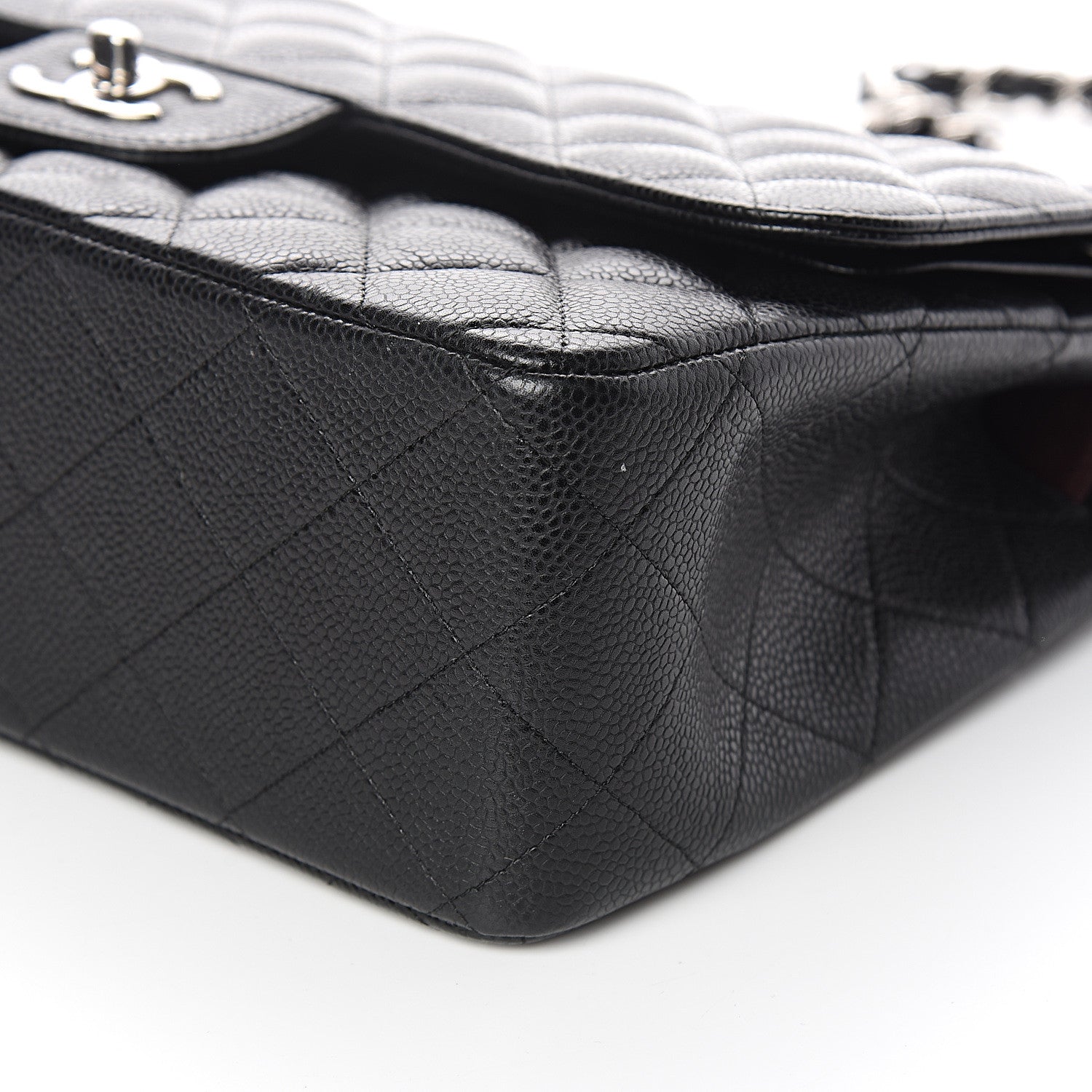 Chanel Caviar Quilted Jumbo Double Flap Black 8 of 9