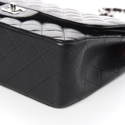 Chanel Caviar Quilted Jumbo Double Flap Black 8 of 9