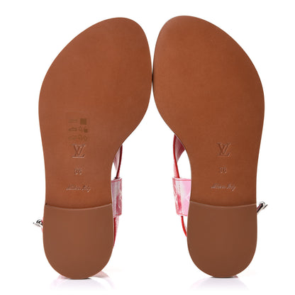 Louis Vuitton Monogram Escale Palma Flat Sandals 36 Rouge 6 of 9