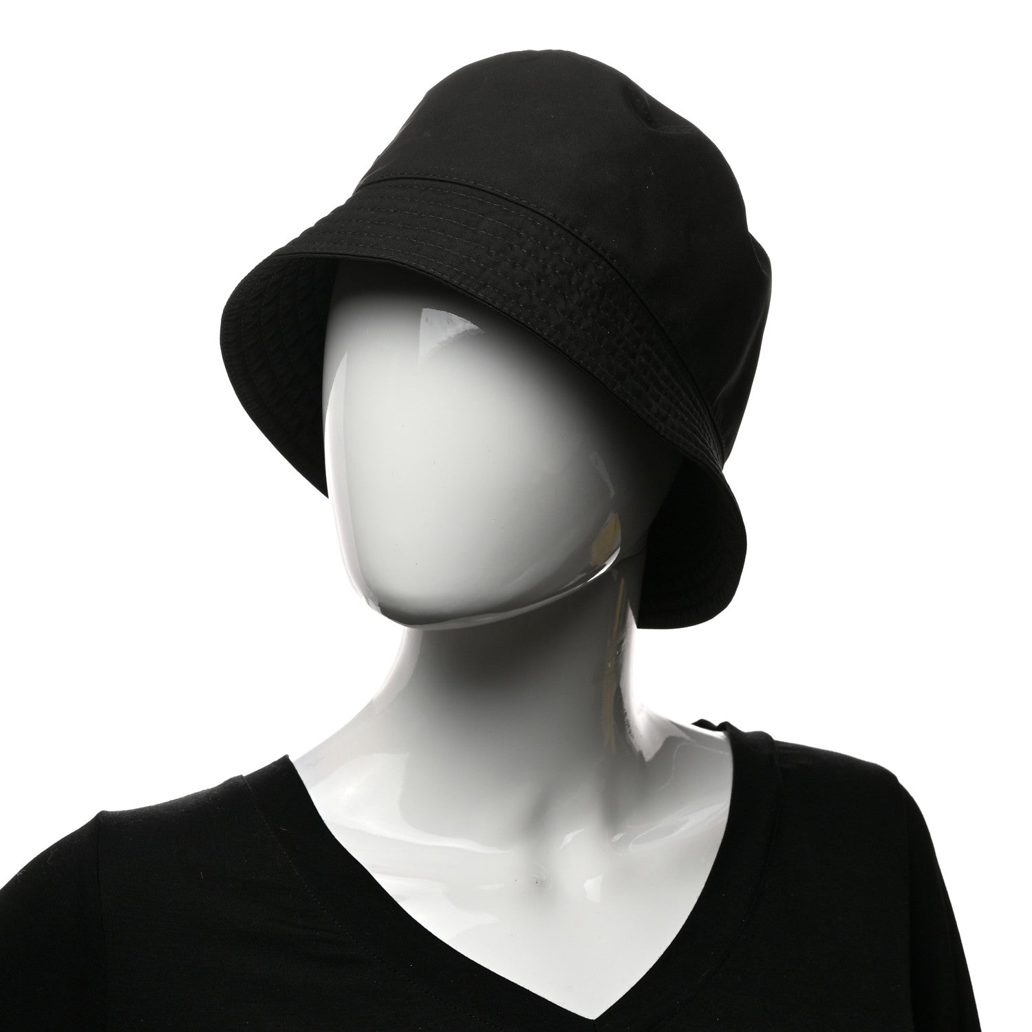 Prada Technical Nylon Linea Rossa Bucket Hat M Black 2 of 8