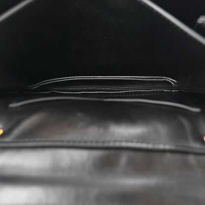 Bottega Veneta Calfskin Mount Envelope Bag Black 6 of 10
