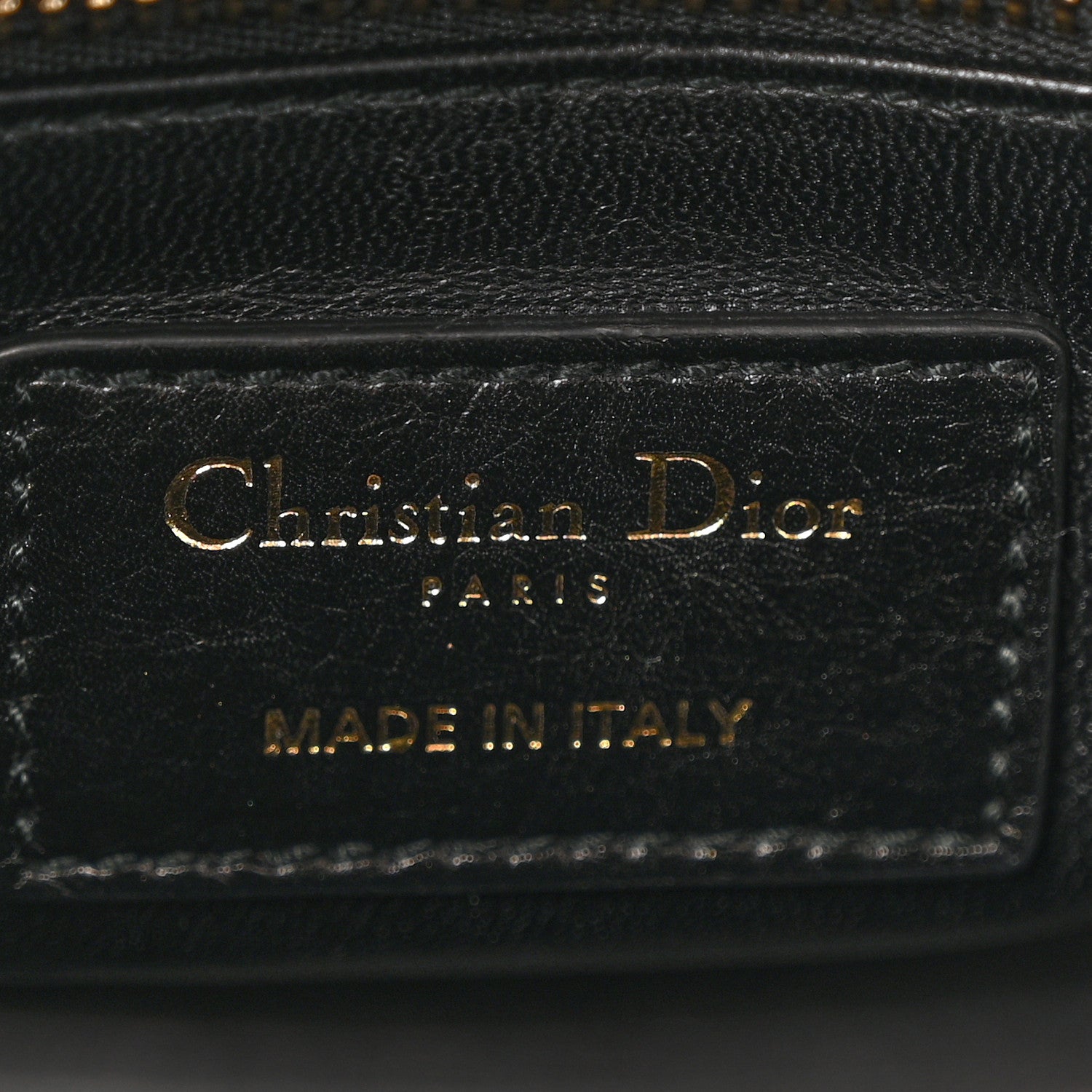 Christian Dior Calfskin Beaded Mini Lady Dior Black 6 of 13