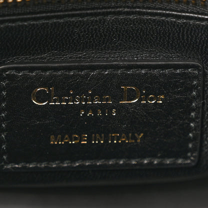 Christian Dior Calfskin Beaded Mini Lady Dior Black 6 of 13