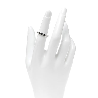Tiffany Platinum Diamond Logo Band Ring 50 5.5 2 of 4