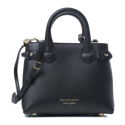 Burberry Derby Calfskin House Check Baby Banner Tote Black 1 of 8