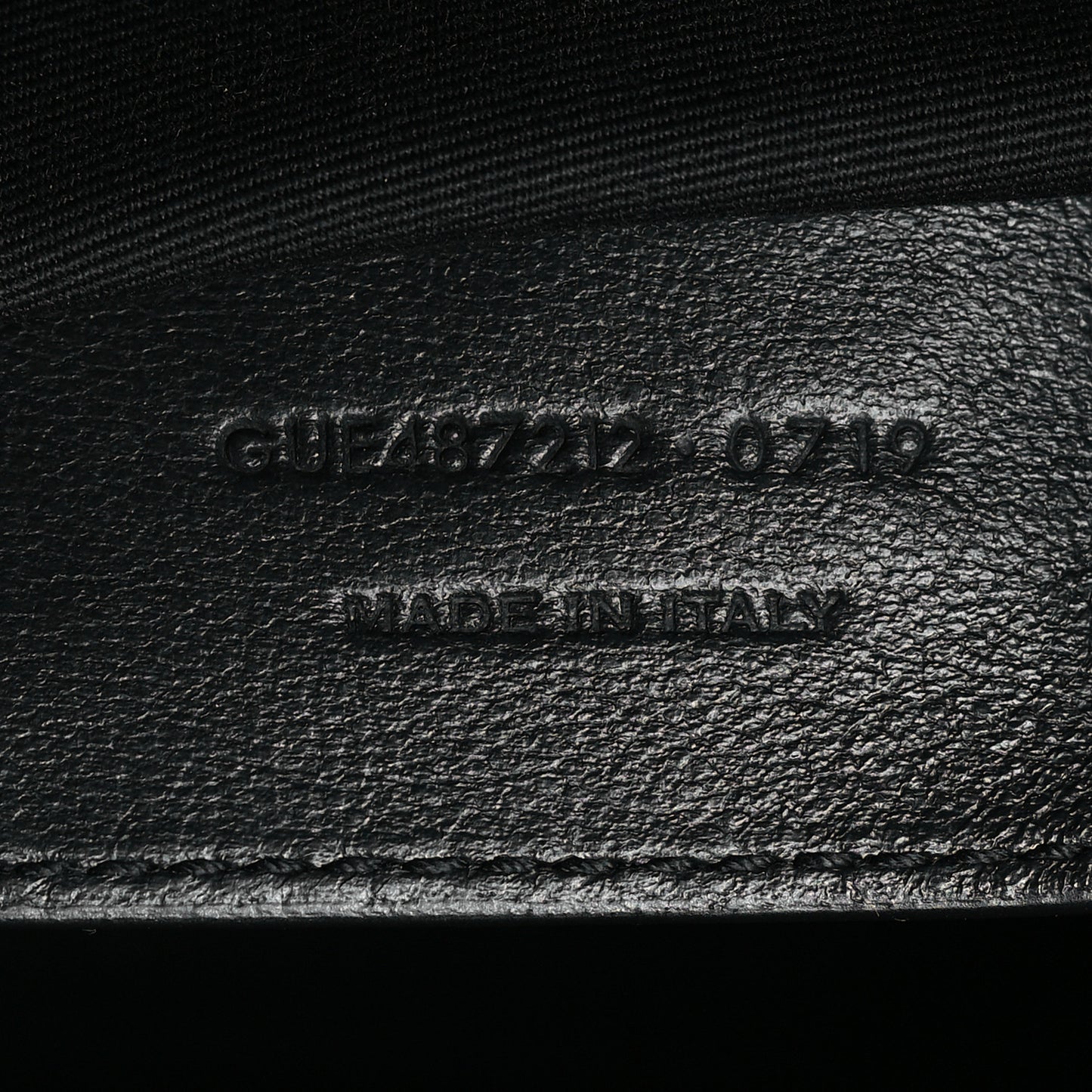 Sheepskin Matelasse Chevron Monogram Monochrome Large College Satchel Black