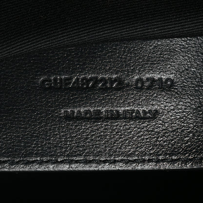 Saint Laurent Sheepskin Matelasse Chevron Monogram Monochrome Large College Satchel Black 7 of 10