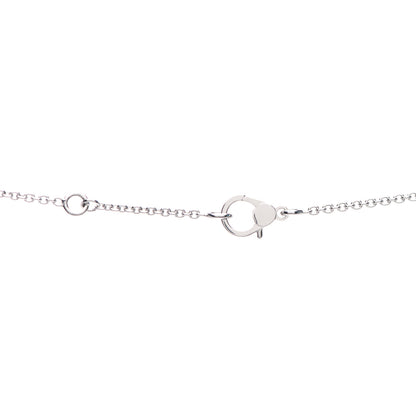 Hermes 18K White Gold Diamond Finesse Pendant Necklace 4 of 6