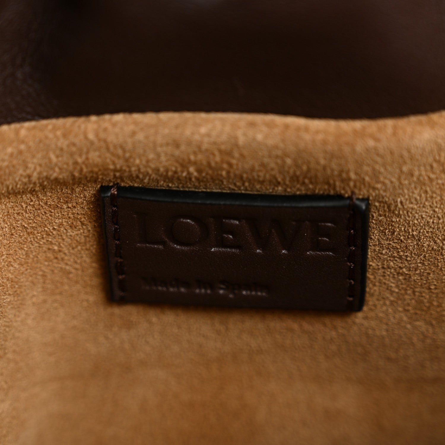 Loewe Calfskin Mini Flamenco Knot Clutch Chocolate 6 of 11