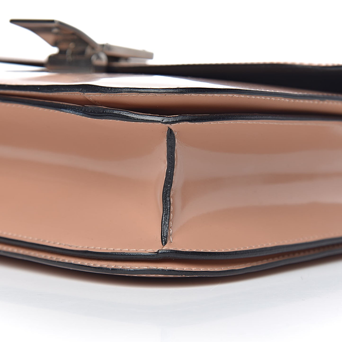 Spazzolato Calfskin Medium Classic Box Flap Bag Nude