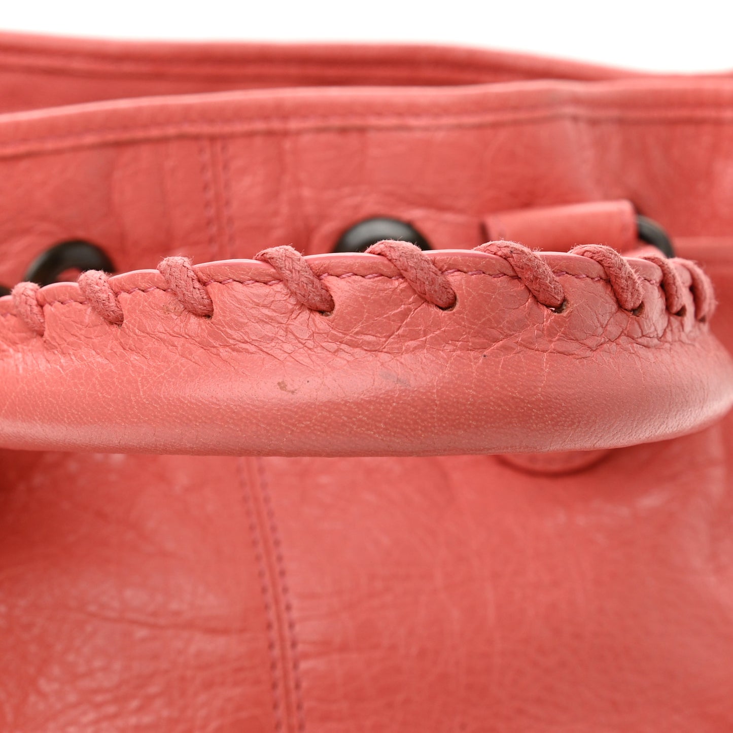 Agneau Classic Hardware Mini Pompon Rose Azalee