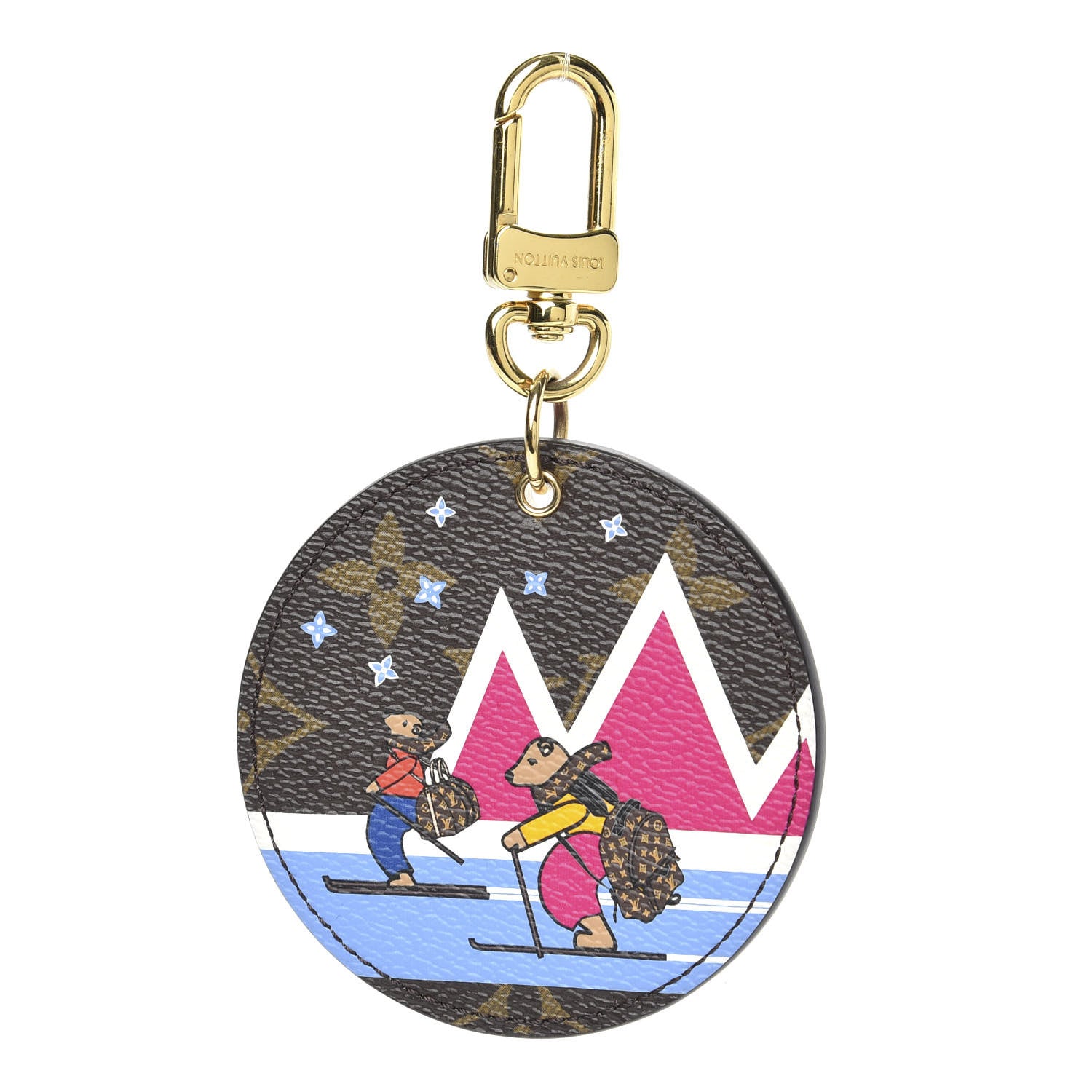 Louis Vuitton Monogram 2018 Christmas Animation Bears Bag Charm Key Ring 1 of 4