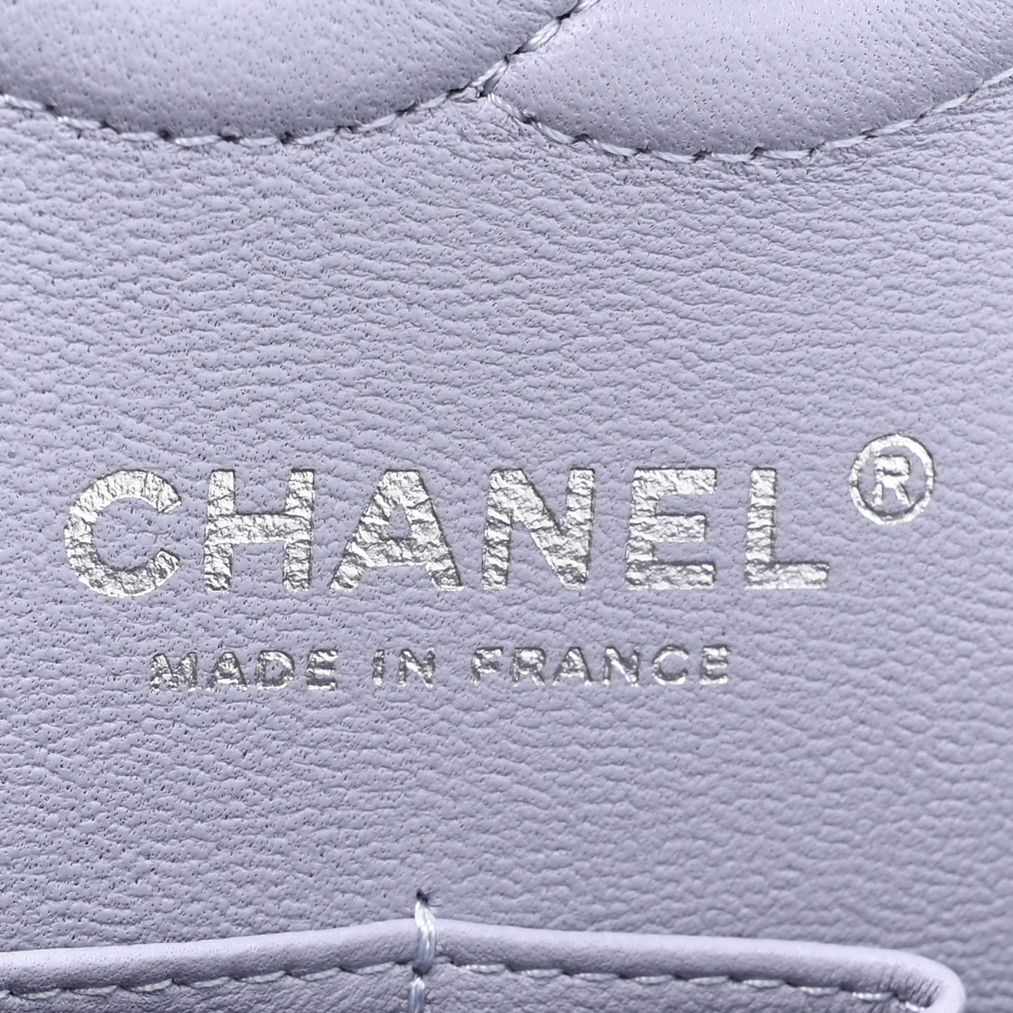 Caviar Quilted Small Double Flap Light Purple