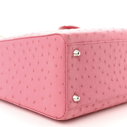 Christian Dior Ostrich Large Lady Dior Pink 9 of 14