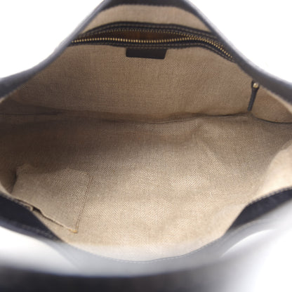 Gucci Canvas Boot Print Medium Jackie Hobo Navy 5 of 13