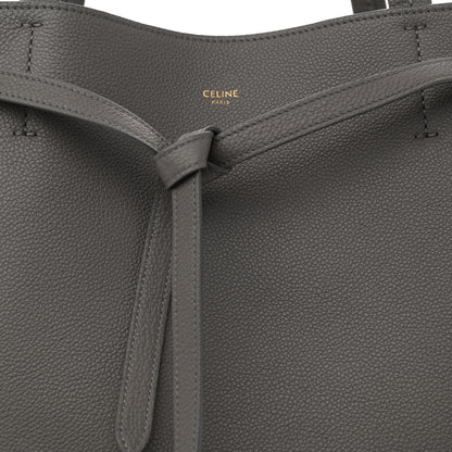 Celine Soft Grained Calfskin Medium Belt Cabas Phantom Grey 9 of 11