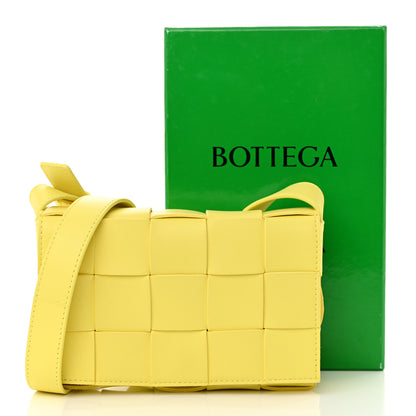 Bottega Veneta Lambskin Maxi Intreccio Small Cassette Crossbody Bag Sherbert 11 of 11