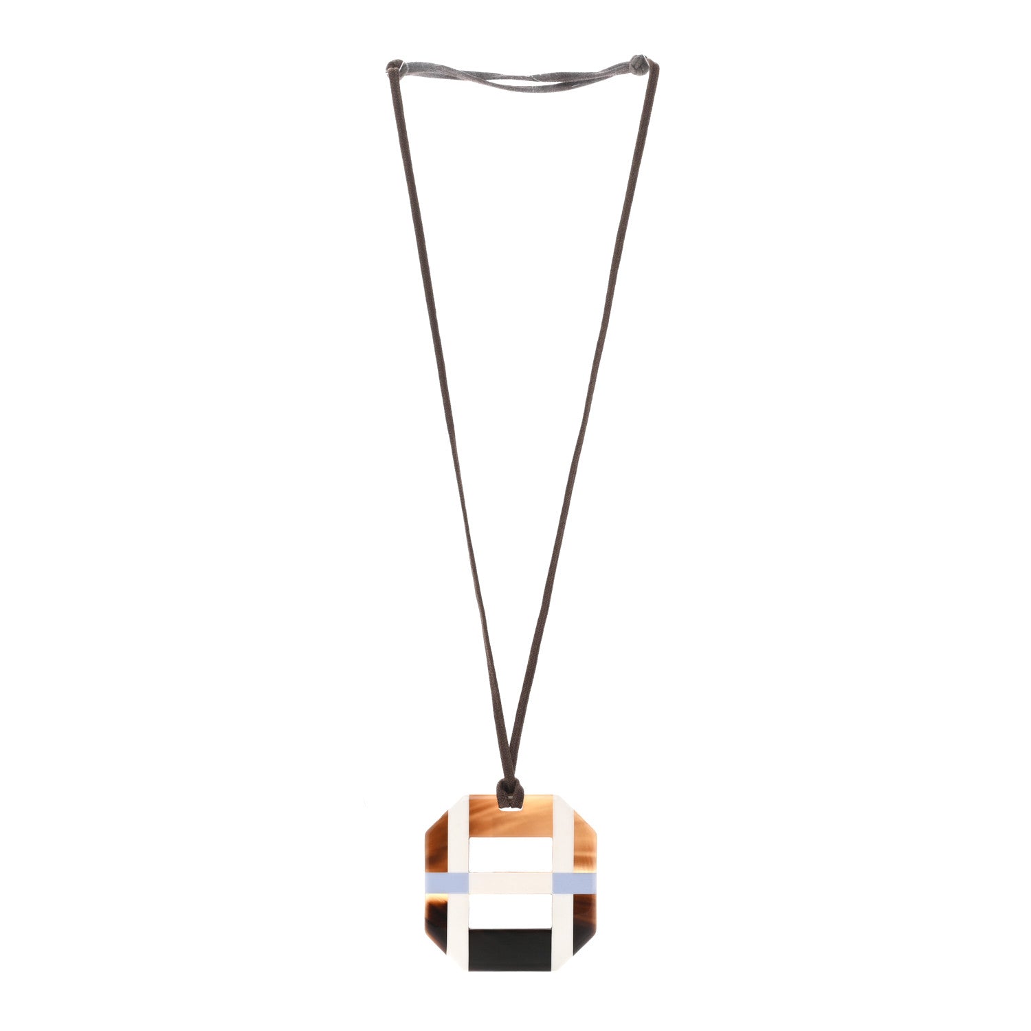 Hermes Horn Lacquer Opus Octagonal Necklace 1873962 – FASHIONPHILE
