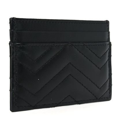Gucci Calfskin Matelasse GG Marmont Card Holder Black 3 of 7