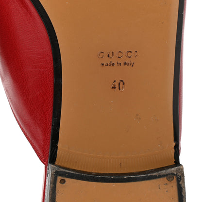 Gucci Malaga Kid Womens Princetown Slippers 40 Hibiscus Red 7 of 10