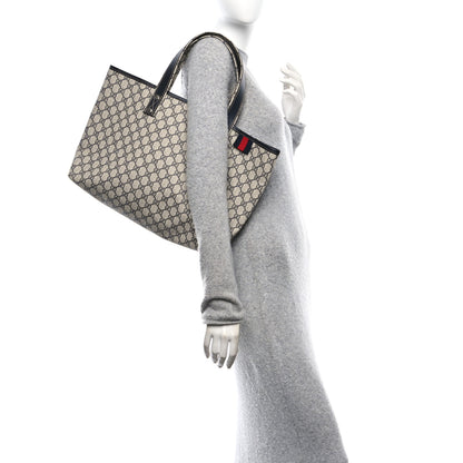 Gucci GG Plus Monogram Medium Signature Web Loop Tote Navy 2 of 10