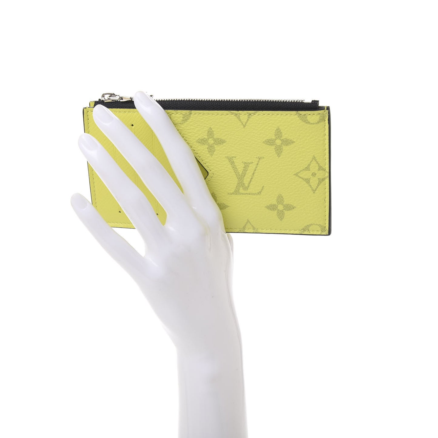 Monogram Taiga Coin Card Holder Yellow