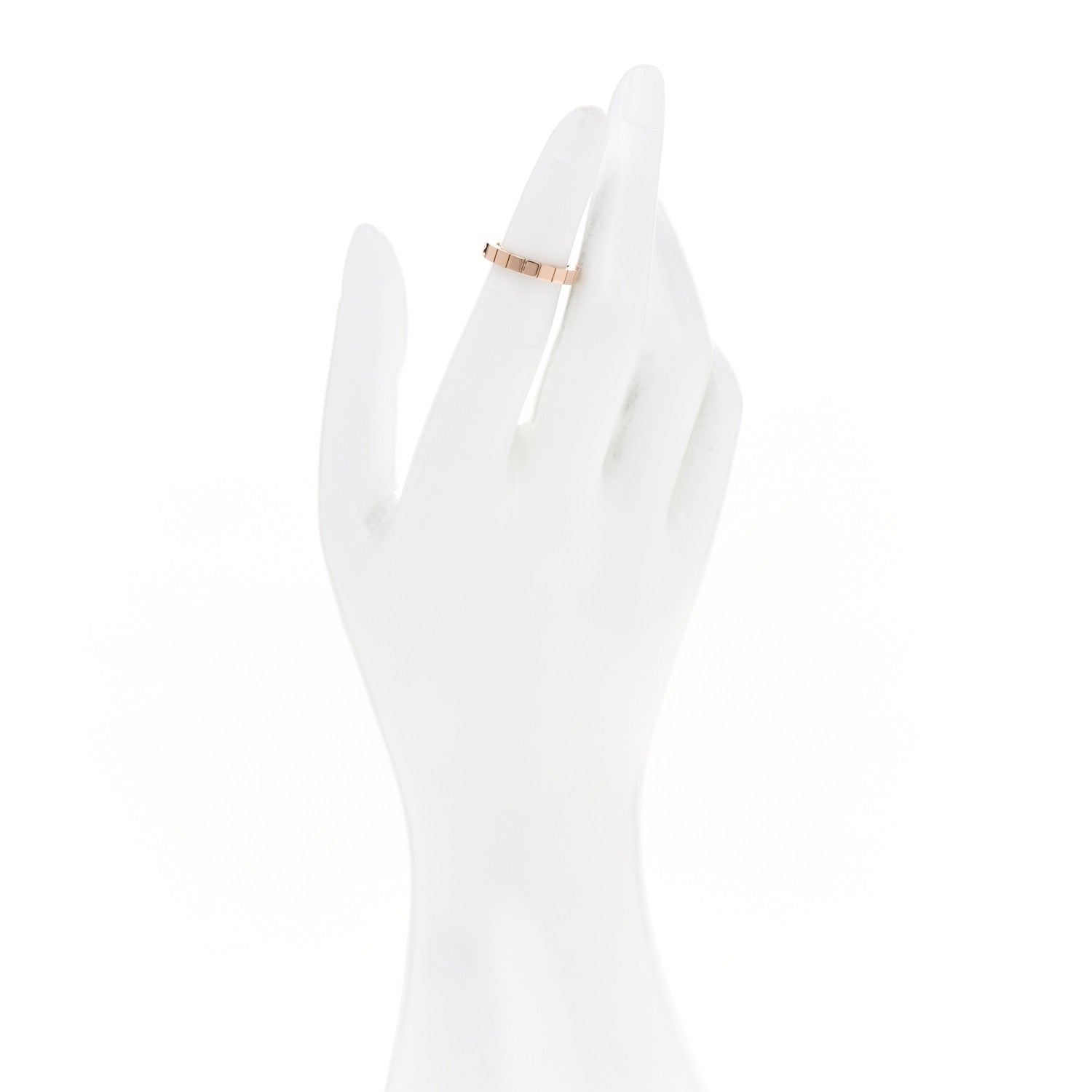 Cartier 18K Pink Gold 3mm Lanieres Ring 46 3.75 2 of 4