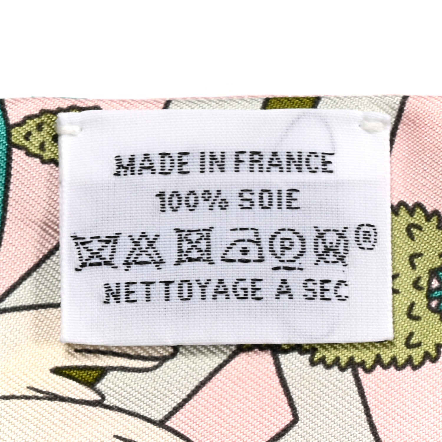 Hermes Silk Les Nouveaux Amoureux de Paris Twilly Rose Pale Vert Rose 3 of 6