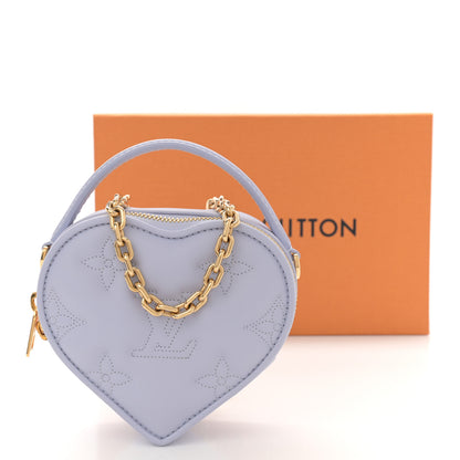 Louis Vuitton Calfskin Embroidered Monogram Pop My Heart Bag Pouch Lilac 10 of 10
