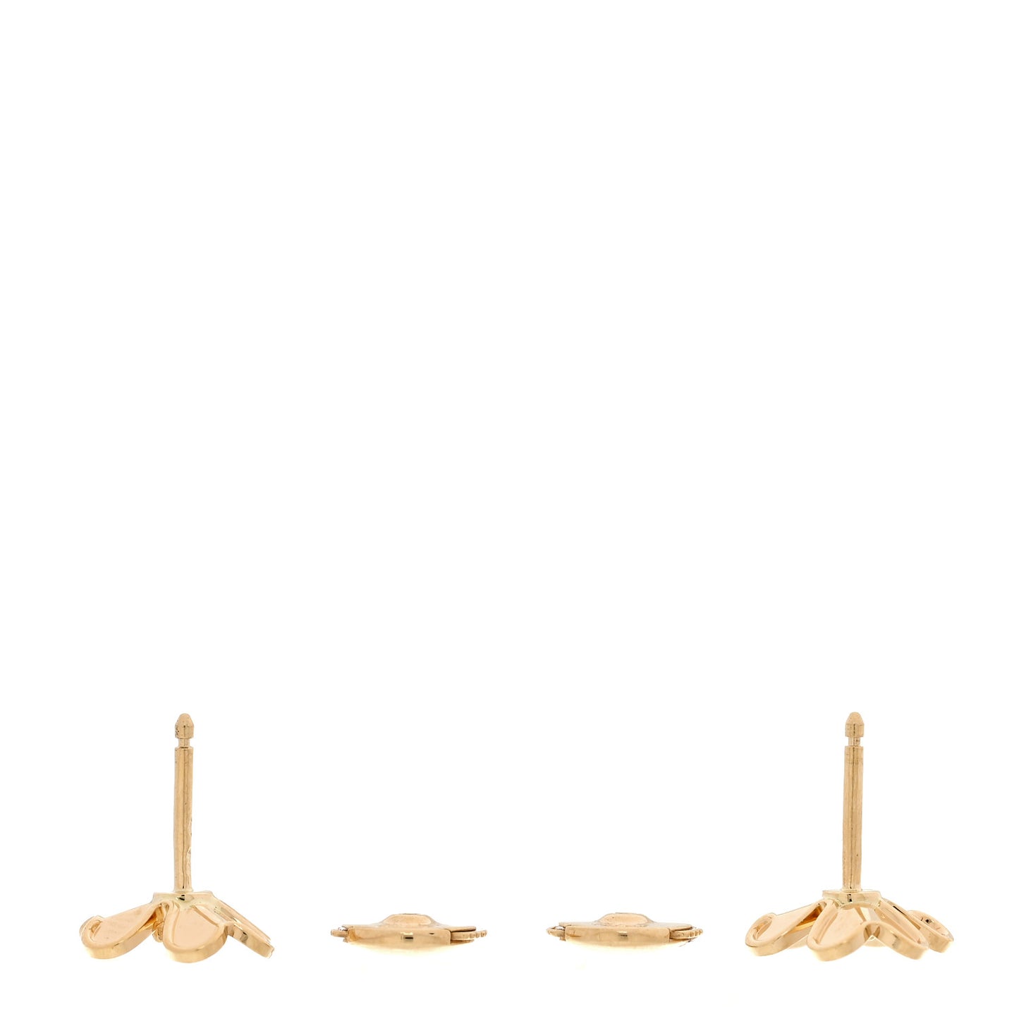 18K Yellow Gold Diamond Mini Frivole Earrings