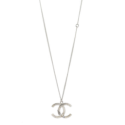 Chanel Crystal Pearl Leaf CC Necklace Gold 1 of 7