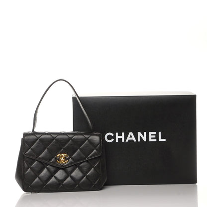 Chanel Lambskin Mini Kelly Flap Bag Black 9 of 9