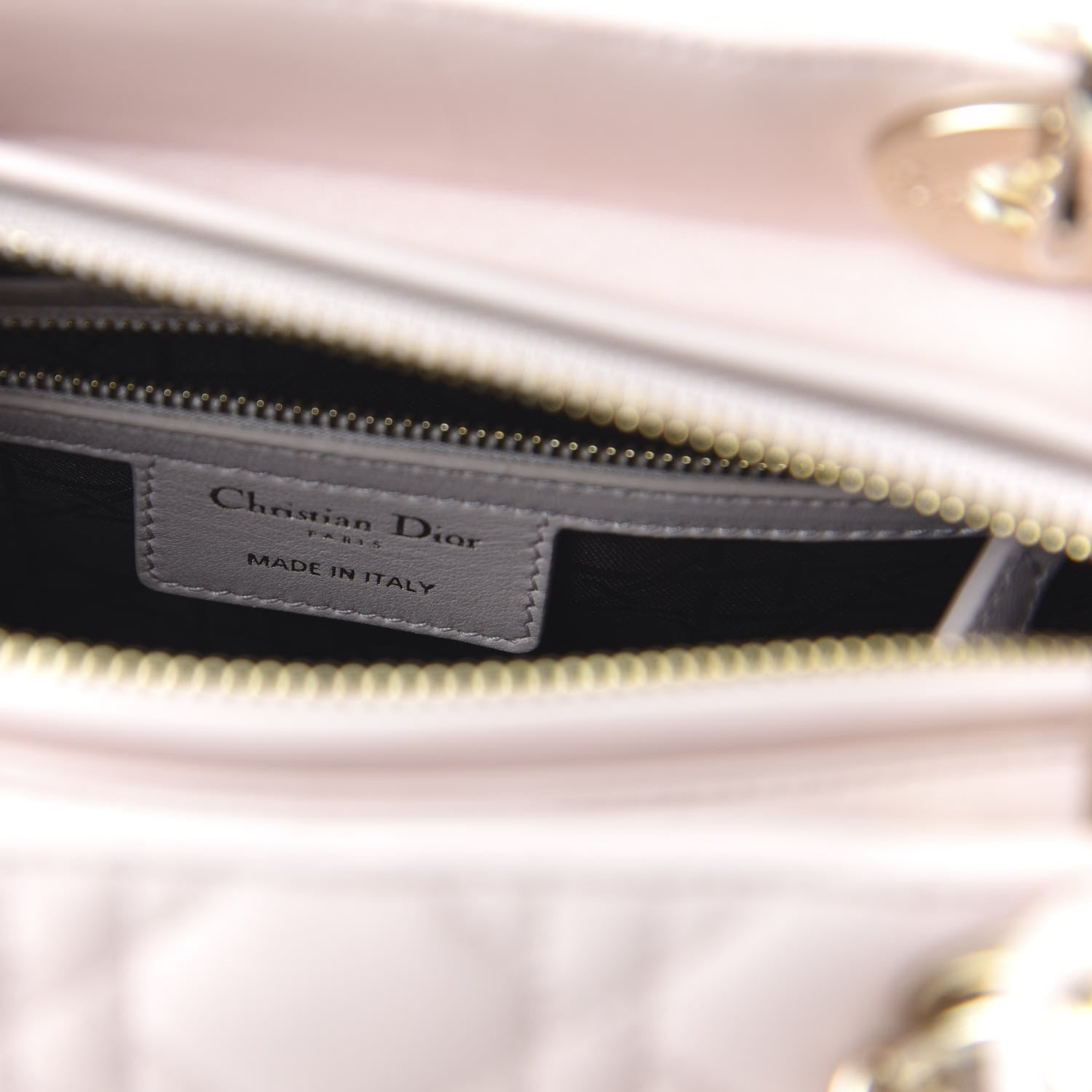 Christian Dior Lambskin Cannage Medium Lady Dior Light Pink 9 of 10