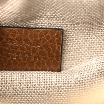 Gucci Monogram Mini Bree Messenger Bag Beige Tabacco 7 of 11