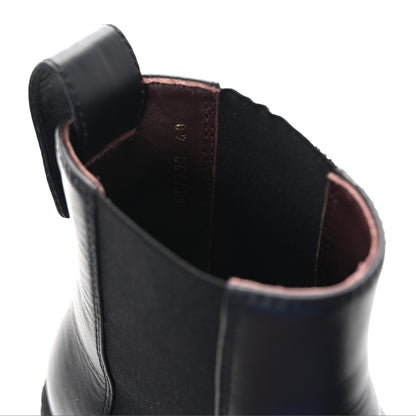 Chanel Calfskin Cap Toe CC Ankle Boots 40 Black 9 of 10