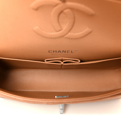 Chanel Caviar Quilted Medium Double Flap Light Brown 5 of 11