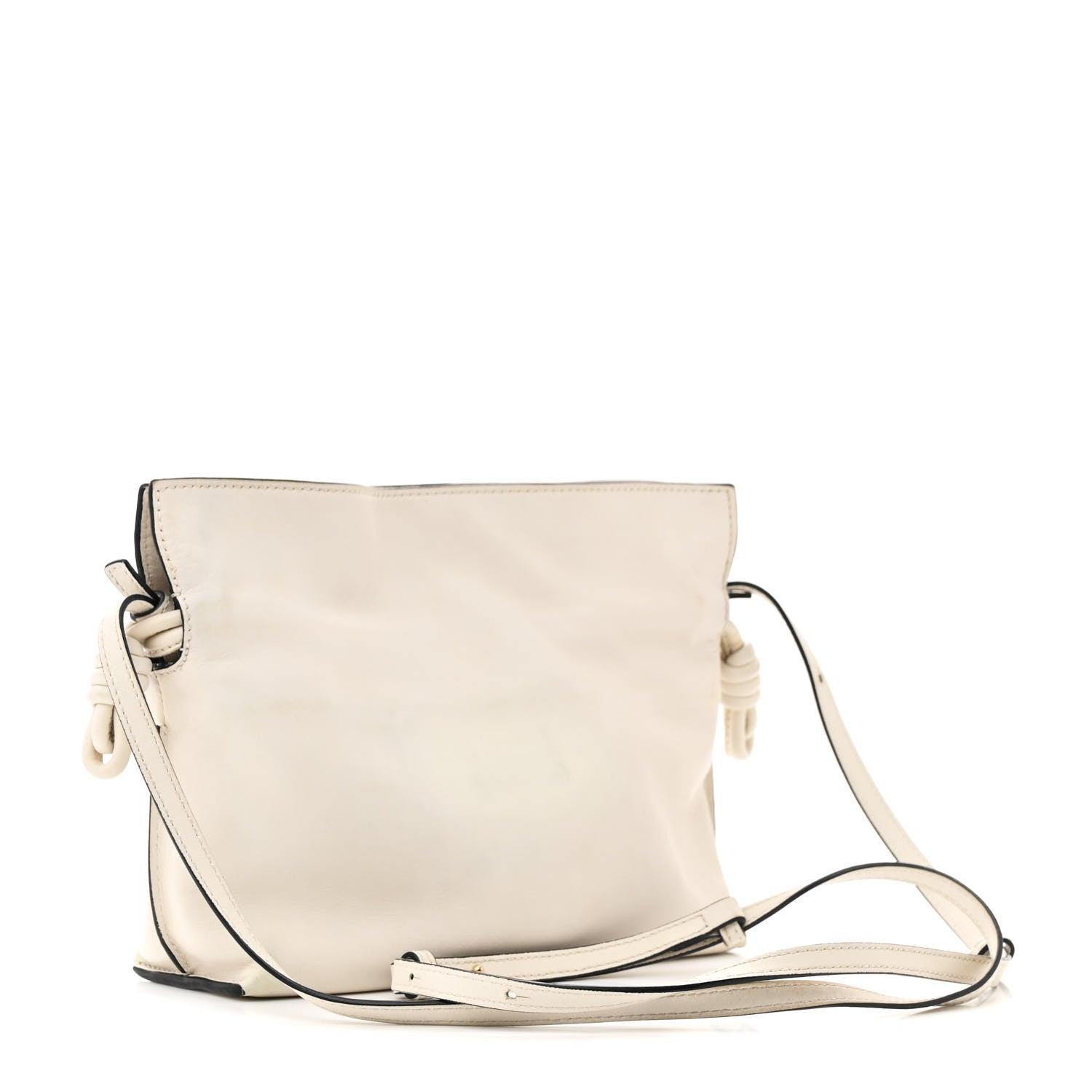 Loewe Calfskin Mini Flamenco Knot Clutch Angora 3 of 15